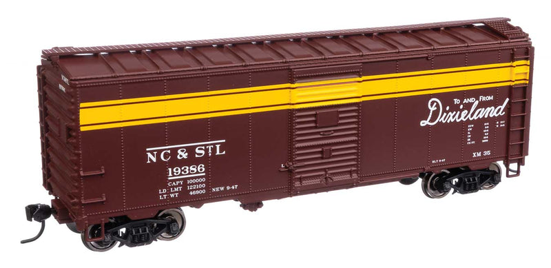 40' Association of American Railroads 1944 Boxcar - Ready to Run -- Nashville Chattanooga & St. Louis #19386-1