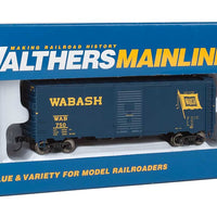 40' Association of American Railroads 1948 Boxcar - Ready to Run -- Wabash #750 (blue, yellow; Flag Logo)