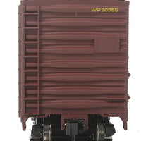 40' AAR 1944 Boxcar - Ready to Run -- Western Pacific(TM) #20555 (Boxcar Red, yellow, Western Way Slogan, Large W)