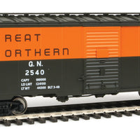 40' Association of American Railroads 1948 Boxcar - Ready to Run -- Great Northern #2540 (Pullman Green, Omaha Orange)