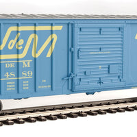 50' ACF Exterior Post Boxcar - Ready to Run -- National Railways of Mexico #104889 (blue, white; Large Logo, "Unir Servir"