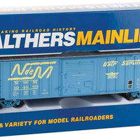 50' ACF Exterior Post Boxcar - Ready to Run -- National Railways of Mexico #104889 (blue, white; Large Logo, "Unir Servir"
