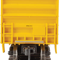 50' ACF Exterior Post Boxcar - Ready to Run -- Railbox #10765 (yellow, Black Door; Large Logo, Slogan)