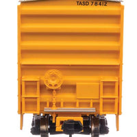 50' ACF Exterior Post Boxcar - Ready to Run -- Terminal Railway Alabama State Docks TASD #78412 (yellow, white, black)