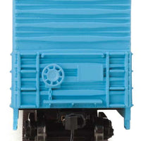 50' Evans Smooth-Side Boxcar - Ready to Run -- Rock Island #50447 (blue, black, white)