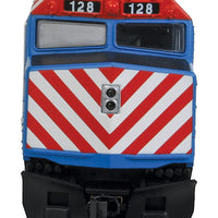 EMD F40PH - SoundTraxx(R) Sound & DCC -- Metra #128 "City of Evanston"