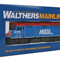 EMD F40PH - SoundTraxx(R) Sound & DCC -- Metra #128 "City of Evanston"