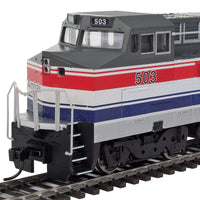 GE Dash 8-32BHW - SoundTraxx(R) Sound & DCC -- Amtrak #503 (As-Delivered; red, blue, silver, gray)