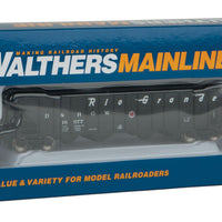 50' 100-Ton 4-Bay Hopper - Ready to Run -- Denver & Rio Grande Western #16977 (black, Flying Grande)