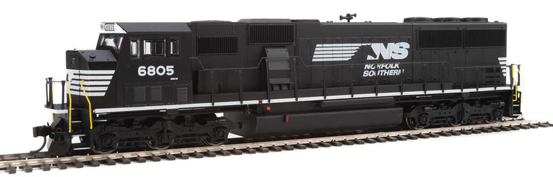 EMD SD60M w/2-Piece Windshield - SoundTraxx(R) Sound & DCC -- Norfolk Southern #6805 (black, white, Horse Head Logo)-1