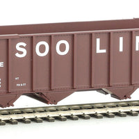 50' 100-Ton 4-Bay Hopper - Ready to Run -- Soo Line #60369 (Boxcar Red, white)