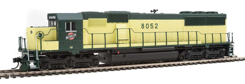 EMD SD60 Spartan Cab with SoundTraxx(R) Sound and DCC -- Chicago & North Western(TM) #8052 (Zito Yellow, dark green; System logo)-1