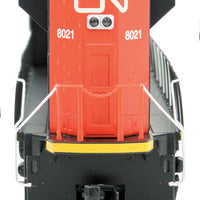 EMD SD70ACe - SoundTraxx(R) Sound & DCC -- Canadian National #8021 (High Headlight; orange, black, white; Website)