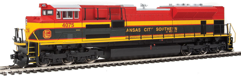 EMD SD70ACe - ESU(R) Sound & DCC -- Kansas City Southern de Mexico #4075 (Belle; red, black, yellow)-1
