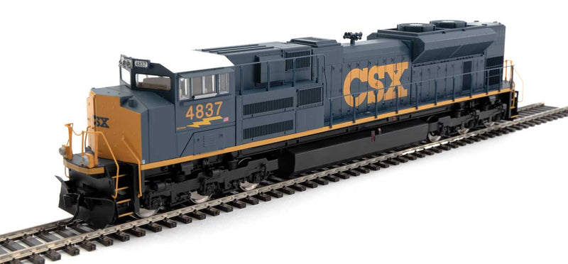EMD SD70ACe - ESU(R) Sound & DCC -- CSX Transportation #4837 (blue, yellow, White Roof; U.S. Flag, Lightning Bol-1