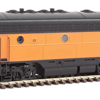 EMD F7 A-B Set - ESU Sound and DCC -- Milwaukee Road #81A, 68B (orange, black; Full Roadname on A-Unit)