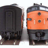 EMD F7 A-B Set - ESU Sound and DCC -- Milwaukee Road #81A, 68B (orange, black; Full Roadname on A-Unit)