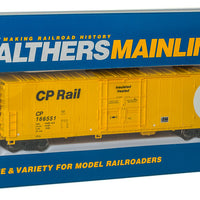 50' FGE Insulated Boxcar - Ready to Run -- Canadian Pacific #166551 (yellow, black, white; Multimark Logo)