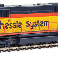 EMD SD50 - ESU(R) Sound and DCC -- Chessie System B&O #8583 (yellow, blue, orange)