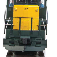 EMD GP9 Phase II with Chopped Nose - ESU(R) Sound and DCC -- Chicago & North Western(TM) #4549 (yellow, green; Employee Owned Logo)