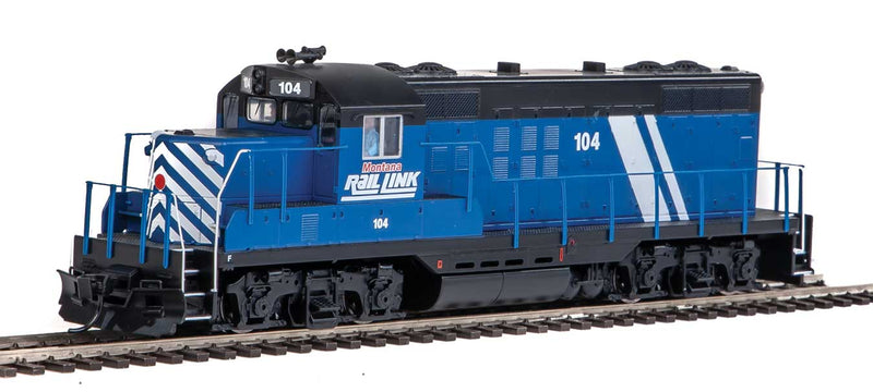EMD GP9 Phase II with Chopped Nose - ESU(R) Sound and DCC -- Montana Rail Link #104 (blue, white, red, black)-1