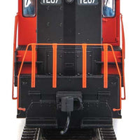 EMD GP9 Phase II with High Hood - ESU(R) Sound and DCC -- New Haven #1207 (black, orange, white)