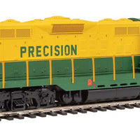 EMD GP9 Phase II with High Hood - ESU(R) Sound and DCC -- Precision National #136 (green, yellow)