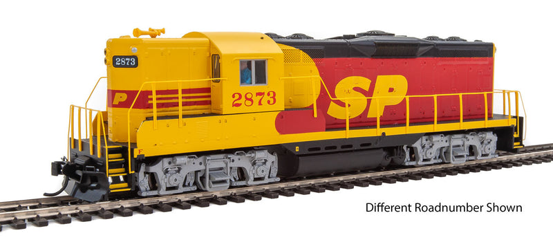 EMD GP9 Phase II with High Hood - ESU(R) Sound and DCC -- Southern Pacific Santa Fe #3375 (SP: red, yellow, black)