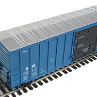 50' ACF Exterior Post Boxcar - Ready to Run -- Boston & Maine #3212 (blue, black Door; Large Lettering)