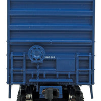 50' ACF Exterior Post Boxcar - Ready to Run -- Minneapolis, Northfield & Southern #49705 (blue, red; Billboard MNS)