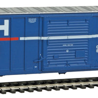 50' ACF Exterior Post Boxcar - Ready to Run -- Port Huron & Detroit #1003 (blue, white, red)