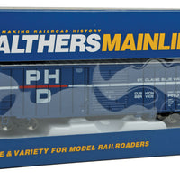 50' ACF Exterior Post Boxcar - Ready to Run -- Port Huron & Detroit #1003 (blue, white, red)