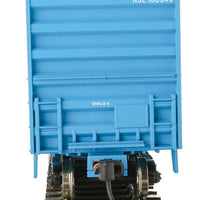 50' ACF Exterior Post Boxcar - Ready to Run -- St. Lawrence Railroad #100349 (Pickens/NRUC Scheme; blue, red, white)