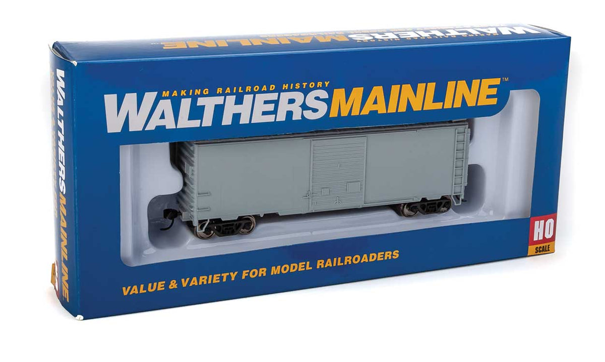 40' ACF Welded Boxcar w/8' Youngstown Door - Ready to Run -- Undecorated-5