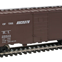 40' PS-1 Boxcar - Ready to Run -- Rock Island #25523 (Boxcar Red; Rockets Slogan, 100th Anniversary Logo)