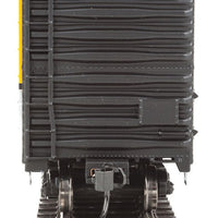 50' PC&F Insulated Boxcar - Ready to Run -- Denver & Rio Grande Western(TM) #60821 (Aspen Gold, silver; Flying Rio Grand