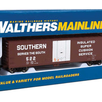 50' PC&F Insulated Boxcar - Ready to Run -- Southern Railway #522 (Boxcar Red, gray door; "...Serves the South" Slogan