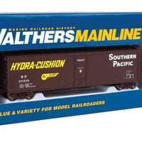 50' PC&F Insulated Boxcar - Ready to Run -- Southern Pacific(TM) #671279 (Boxcar Red, yellow Hydra Cushion Markings)