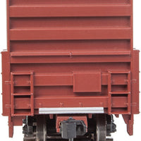60' High Cube Plate F Boxcar - Ready to Run -- BNSF Railway #761399 (brown, aluminum; Wedge Logo; Conspicuity Markings)
