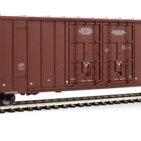60' High Cube Plate F Boxcar - Ready to Run -- Coe Rail, Inc. #19303 (brown, white)