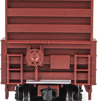 60' High Cube Plate F Boxcar - Ready to Run -- Kansas City Southern #759080 (brown, white; Yellow Conspicuity Markings)