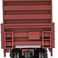60' High Cube Plate F Boxcar - Ready to Run -- Kansas City Southern #759080 (brown, white; Yellow Conspicuity Markings)