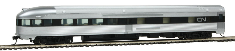 85' Budd Observation - Ready To Run -- Canadian National (silver, black; Noodle Logo)-1