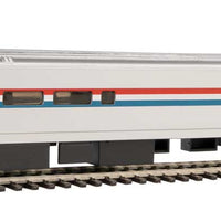 85' Horizon Cafe/Club Food Service Car - Ready to Run -- Amtrak(R) (Phase III; Equal Red, White, Blue Stripes)