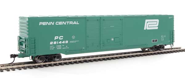 60' Pullman-Standard Auto Parts Boxcar (10' and 6' doors) - Ready to Run -- Penn Central #281449-1