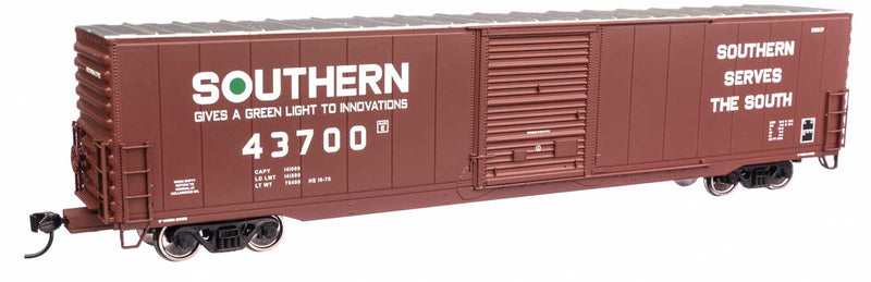 60' Pullman-Standard Single Door Auto Parts Boxcar - Ready to Run -- Southern Railway #43700-1