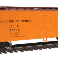 40' Wood Reefer with Wood Ends & Roof -- Pacific Fruit Express(TM) #55589 (Western Pacific Logos)