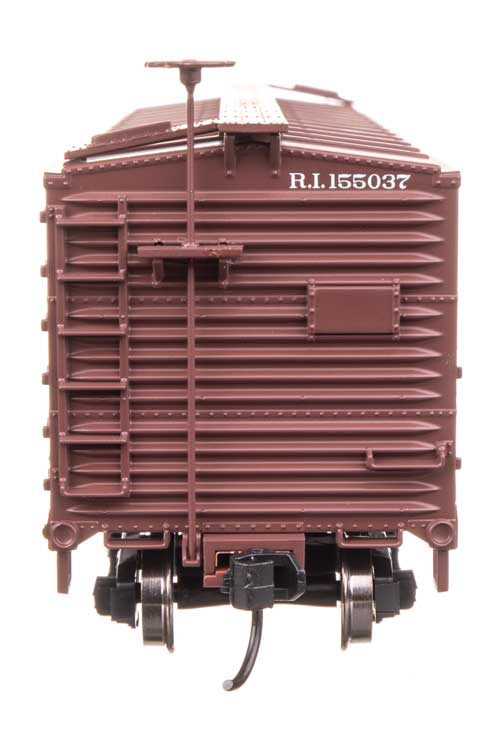 40' Double Sheathed Wood Boxcar - Ready to Run -- Rock Island #155037-3