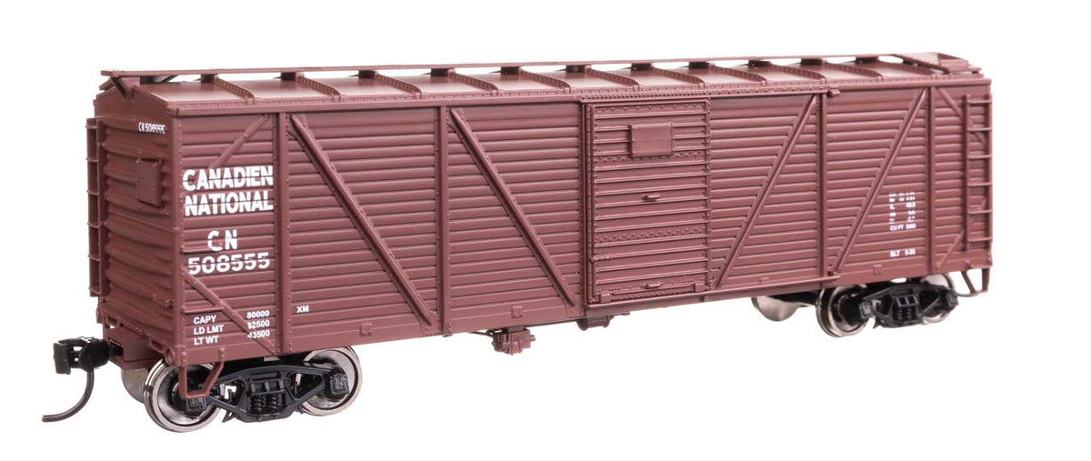 40' ARA Single Sheathed Boxcar with Dreadnaught Ends - Ready to Run -- Canadian National #508555-2