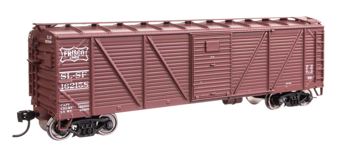 40' ARA Single Sheathed Boxcar with Dreadnaught Ends - Ready to Run -- St. Louis-San Francisco #162158-1
